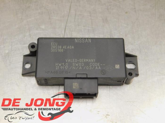 Begagnade PDC-modul Nissan Qashqai (J11) 1.2 12V DIG-T Pris € 74,99 Marginaltabell erbjuds av Autodemontagebedrijf de Jong