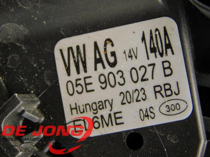 Alternateur d'un Volkswagen Golf VIII (CD1) 1.5 TSI BlueMotion 16V 2023