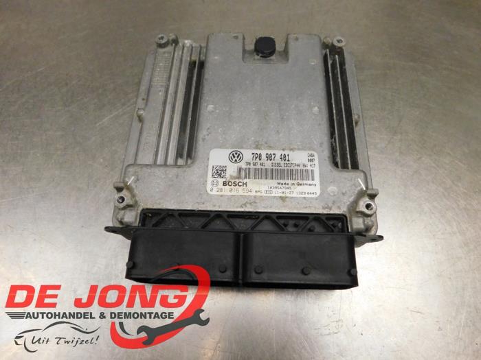 Used Engine management computer Volkswagen Touareg (7PA/PH) 3.0 TDI V6 24V Price € 325,00 Margin scheme offered by Autodemontagebedrijf de Jong