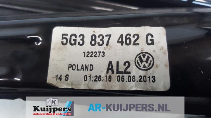 Fenstermechanik 2-türig rechts vorne van een Volkswagen Golf VII (AUA) 1.2 TSI 16V 2014