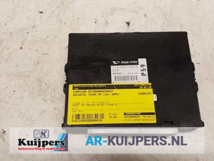 Used Engine management computer Daihatsu YRV (M2) 1.3 16V DVVT Price € 50,00 Margin scheme offered by Autorecycling Kuijpers