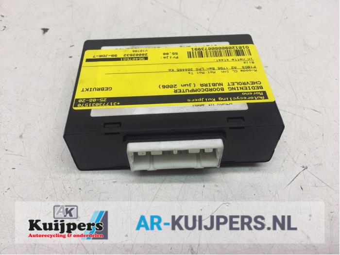 Used On-board computer controller Chevrolet Nubira Wagon 1.6 16V Price € 55,00 Margin scheme offered by Autorecycling Kuijpers
