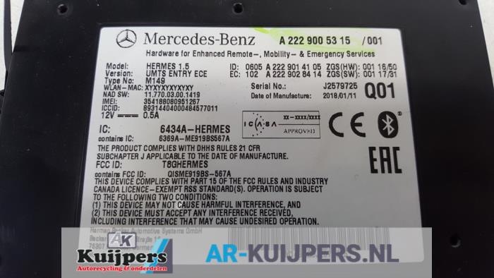 Bluetooth module from a Mercedes-Benz CLA (117.3) 1.6 CLA-180 16V 2018