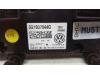Heater control panel from a Volkswagen Golf Sportsvan (AUVS) 2.0 TDI 110 16V 2015