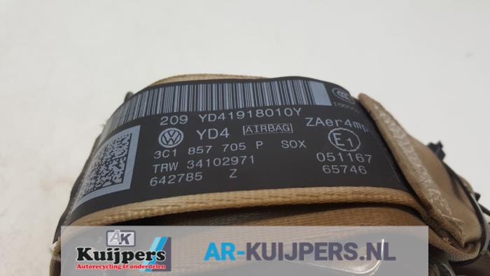 Pas bezpieczenstwa lewy przód z Volkswagen Passat Variant (365) 1.8 TSI 16V 2010