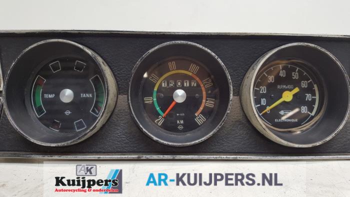 Compteur kilométrique KM d'un Opel Kadett B 1.1 Rallye 1970