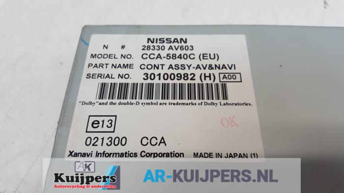 Odtwarzacz DVD z Nissan Primera Wagon (W12) 2.0 16V 2003