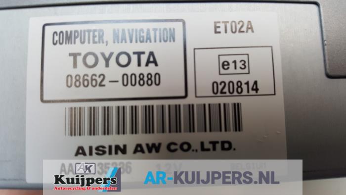 Módulo de navegación de un Toyota Yaris II (P9) 1.3 16V VVT-i 2006