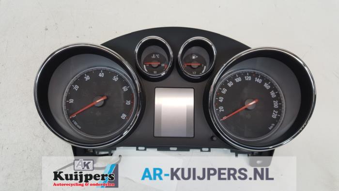 Compteur kilométrique KM d'un Opel Meriva 1.4 Turbo 16V ecoFLEX 2012