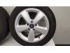 Set of wheels + tyres from a Ford Focus 2 Wagon 1.6 16V 2005