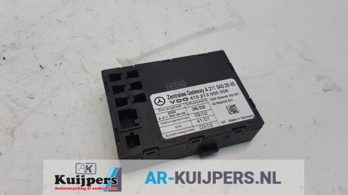 Begagnade Gateway-modul Mercedes E (W211) 2.2 E-220 CDI 16V Pris € 29,00 Marginaltabell erbjuds av Autorecycling Kuijpers