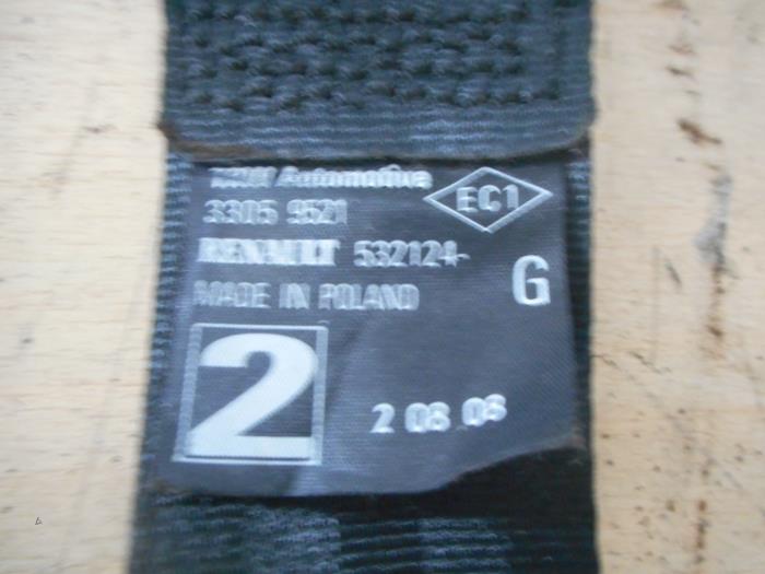 Rear seatbelt, left from a Renault Twingo II (CN)  2008