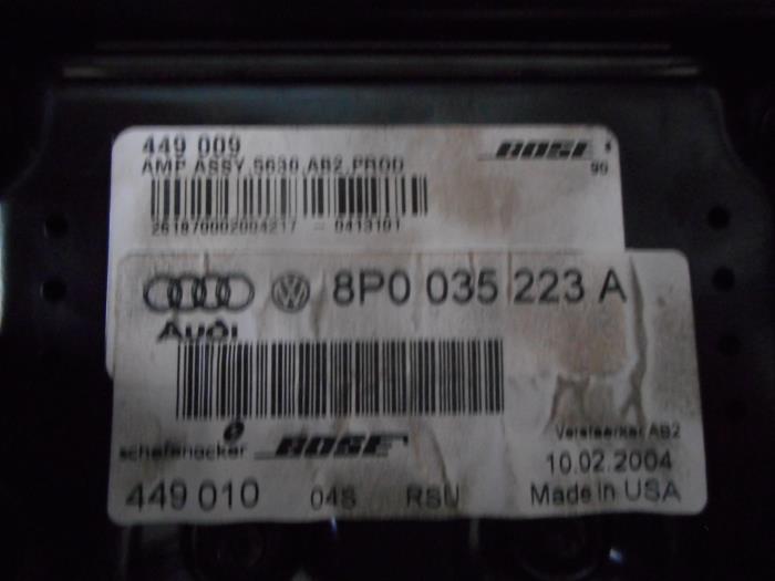 Radio amplifier from a Audi A3 (8P1) 1.6 16V FSI 2004