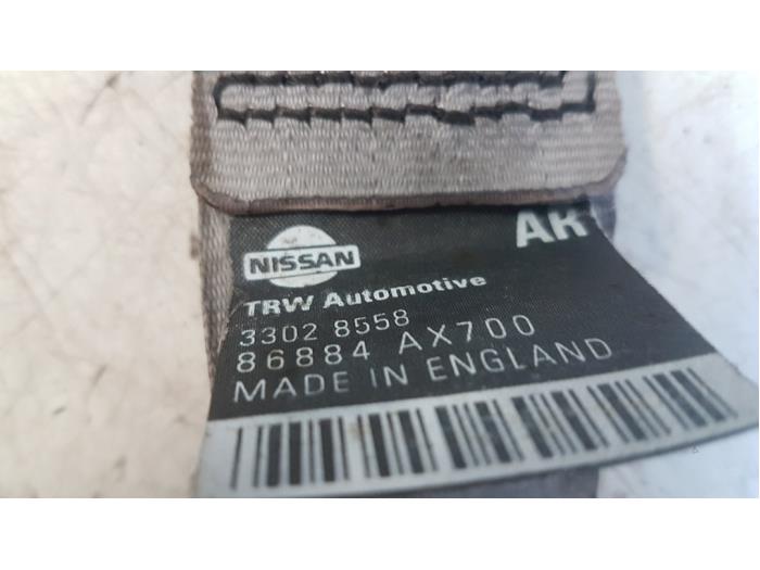 Front seatbelt, right from a Nissan Micra (K12) 1.4 16V 2004