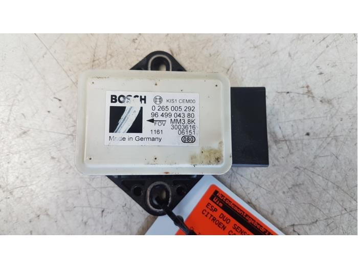 Begagnade Esp Duo-sensor Citroen C4 Berline (LC) 1.6 HDi 16V 110 Pris € 25,00 Marginaltabell erbjuds av Autodemontagebedrijf Smit