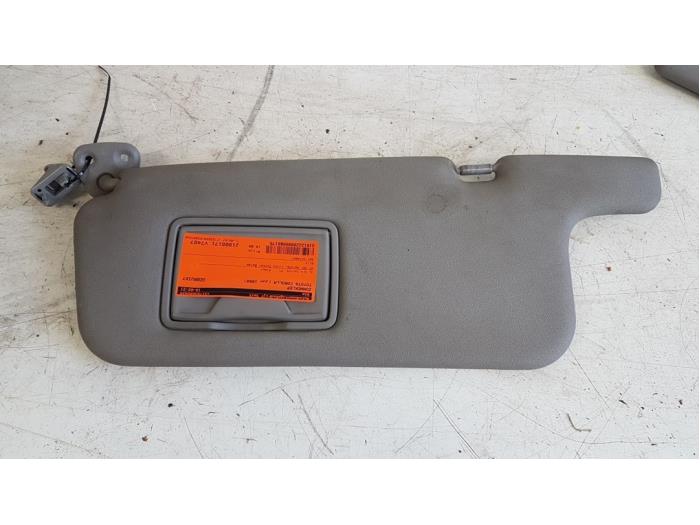Sun visor Toyota Corolla Autodemontagebedrijf Smit