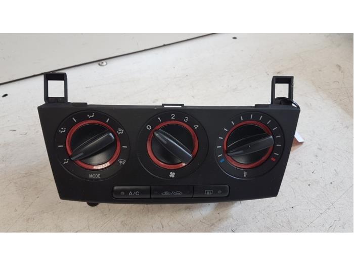 Heater control panel from a Mazda 3 Sport (BK14) 1.6 CiTD 16V 2006