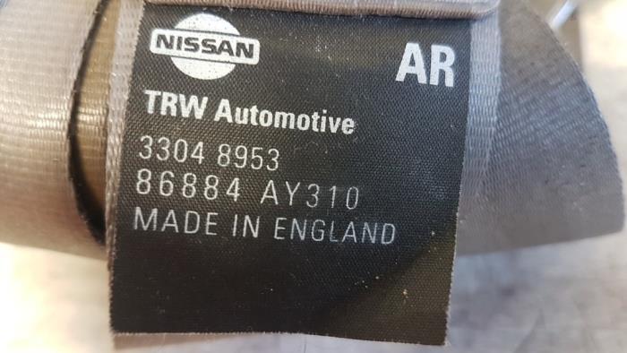 Front seatbelt, right from a Nissan Micra (K12) 1.2 16V 2003