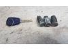 Set of locks from a Fiat Panda (169), 2003 / 2013 1.1 Fire, Hatchback, Petrol, 1.108cc, 40kW (54pk), FWD, 187A1000, 2003-09 / 2009-12, 169AXA1A 2004