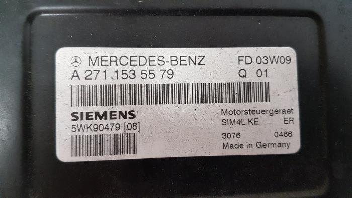 Zündschloss + Steuergerät van een Mercedes-Benz C (W203) 1.8 C-180K 16V 2003
