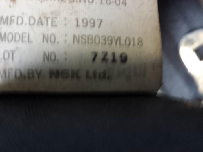 Rear seatbelt, left from a Mazda MX-3 1.6i 16V 1998