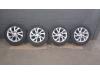 Set of wheels + winter tyres from a Toyota Auris Touring Sports (E18), 2013 / 2018 1.8 16V Hybrid, Combi/o, Electric Petrol, 1.798cc, 100kW (136pk), FWD, 2ZRFXE, 2013-07 / 2018-12, ZWE186L-DW; ZWE186R-DW 2015