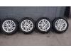 Sport rims set + tires from a Volkswagen Golf VI (5K1), 2008 / 2013 1.4 TSI 122 16V, Hatchback, Petrol, 1.390cc, 90kW (122pk), FWD, CAXA, 2008-10 / 2012-11 2009