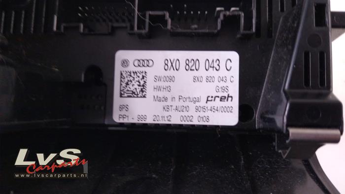 Panneau de commandes chauffage d'un Audi A1 (8X1/8XK) 1.4 TFSI 16V 185 2012