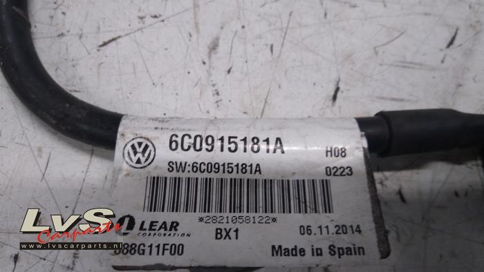 Sensor de batería de un Volkswagen Polo V (6R) 1.4 TDI 2014
