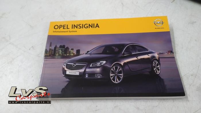 Instruction Booklet from a Opel Insignia Sports Tourer 2.0 CDTI 16V 130 ecoFLEX 2013