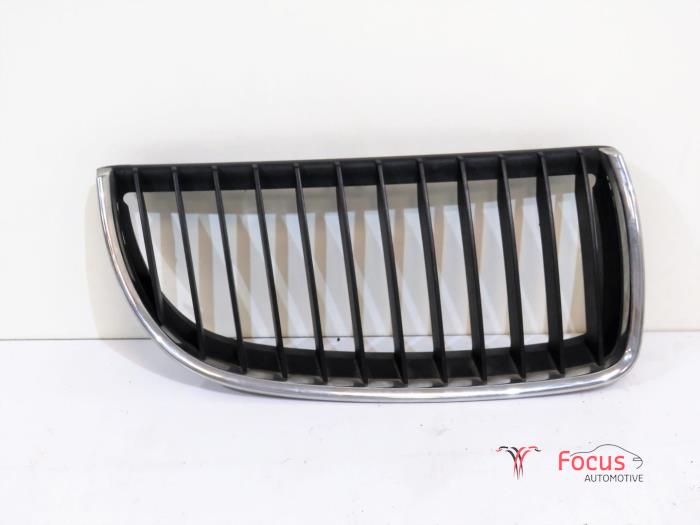 Grill BMW 3 serie (E90), 2005 / 2011 320i 16V, Sedan, 4 dörrar, Bensin, 1.995cc, 110kW (150pk), RWD, N46B20B, 2004-12 / 2007-08 (Begagnad)