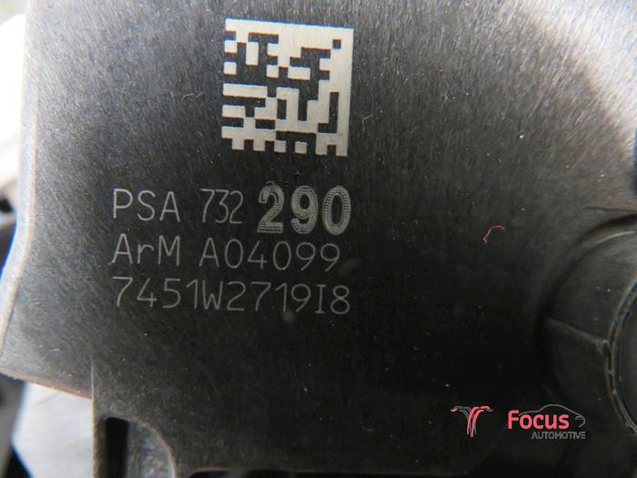 Front door lock mechanism 4-door, right from a Peugeot 5008 I (0A/0E) 1.6 HDiF 16V 2012