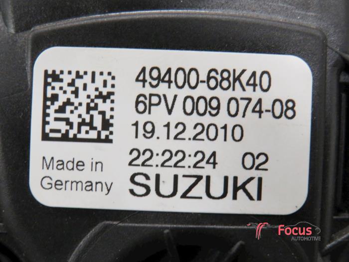 Sensor de posición de acelerador de un Nissan Pixo (D31S) 1.0 12V 2011