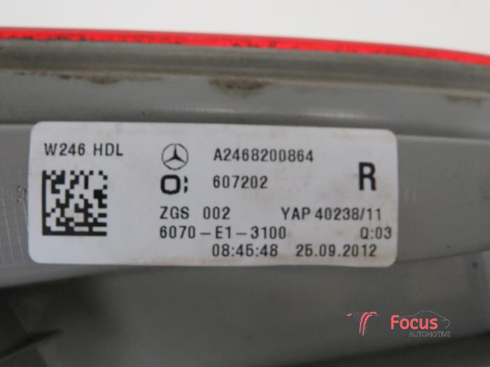 Rücklicht rechts van een Mercedes-Benz B (W246,242) 1.8 B-180 CDI BlueEFFICIENCY 16V 2012