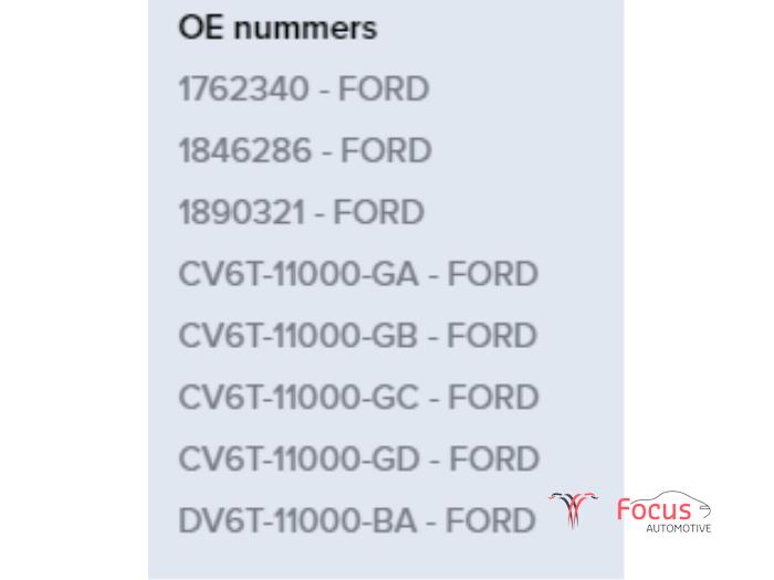 Démarreur d'un Ford Fiesta 6 (JA8) 1.0 EcoBoost 12V 100 2014