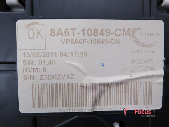 Tablica rozdzielcza z Ford Fiesta 6 (JA8) 1.6 TDCi 16V 95 2011