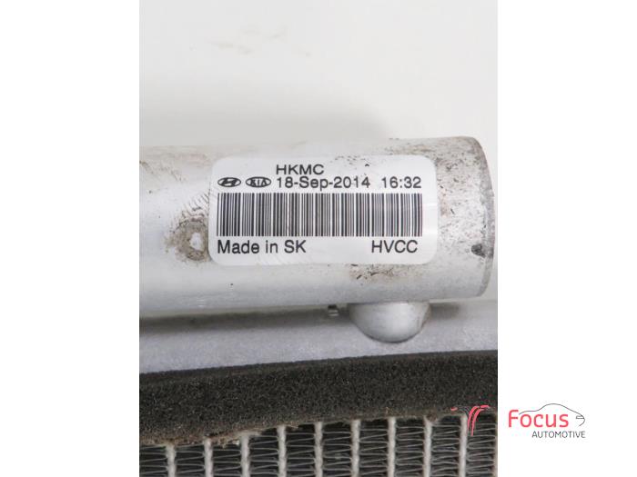 Air conditioning radiator from a Hyundai i10 (B5) 1.0 12V 2015