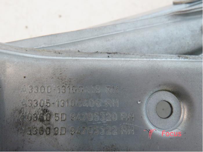 Window mechanism 2-door, front right from a Opel Astra H GTC (L08) 1.7 CDTi 16V 2010