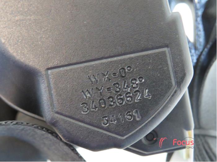 Rear seatbelt, right from a Volkswagen Polo V (6R) 1.2 12V 2011