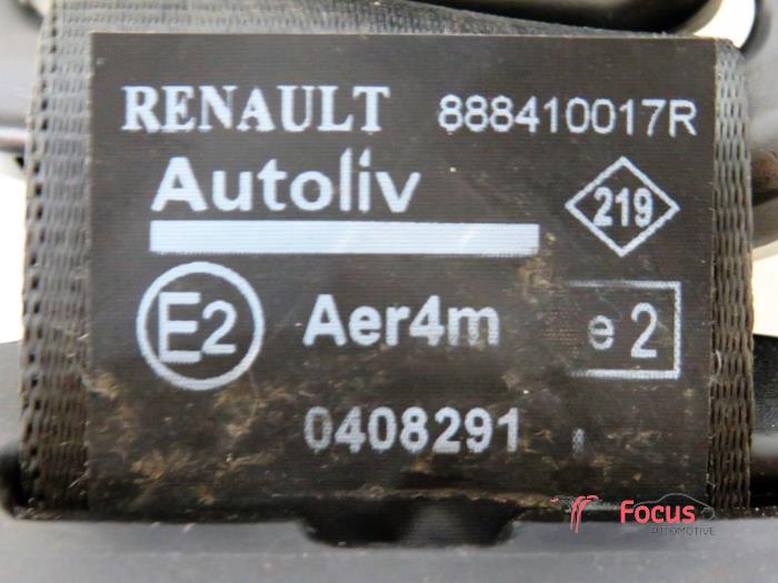 Ceinture arrière gauche d'un Renault Grand Scénic III (JZ) 1.5 dCi 110 2012