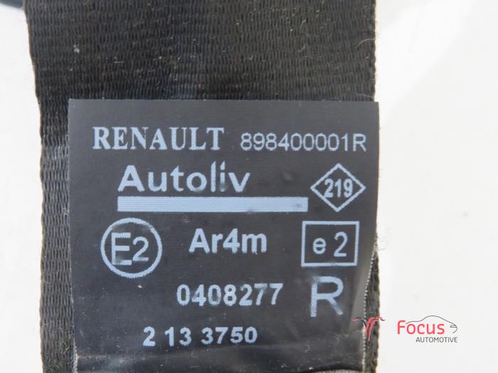Ceinture arrière droit d'un Renault Grand Scénic III (JZ) 1.5 dCi 110 2012