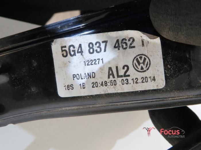 Fenstermechanik 4-türig rechts vorne van een Volkswagen Golf VII (AUA) 1.6 TDI 16V 2014