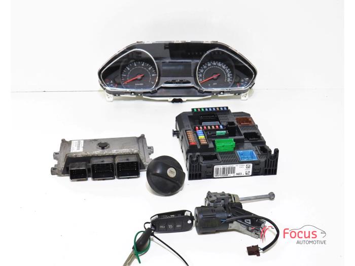 Used Ignition lock + computer Peugeot 208 I (CA/CC/CK/CL) 1.2 Vti 12V PureTech 82 Price € 199,95 Margin scheme offered by Focus Automotive