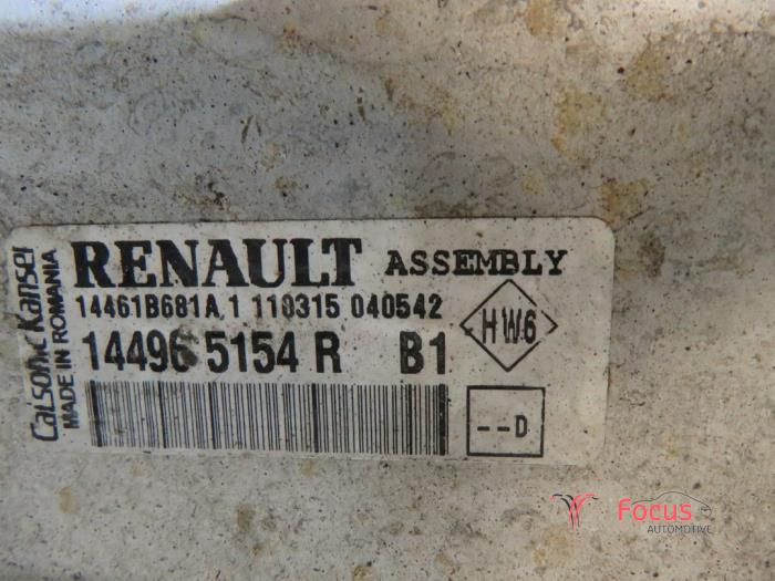 Intercooler from a Renault Clio IV Estate/Grandtour (7R) 1.5 Energy dCi 75 FAP 2015