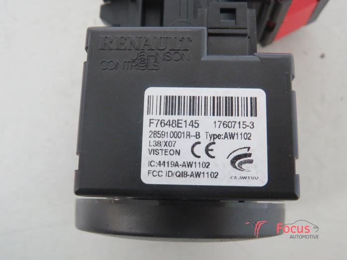 Ignition lock + computer from a Renault Twingo III (AH) 0.9 GT TCE 110 12V 2017