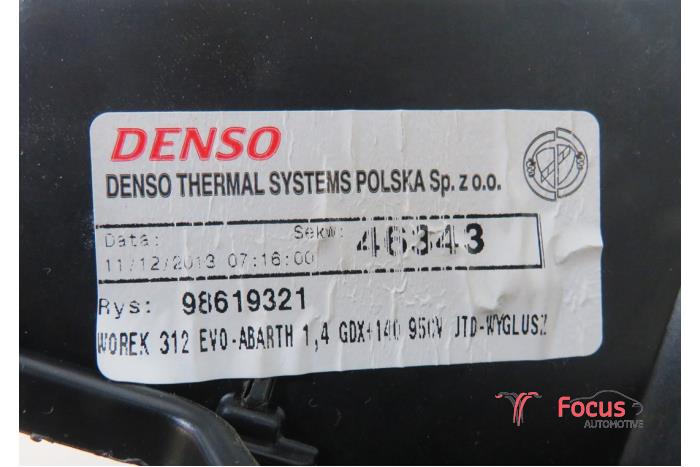 Ventilateur chauffage d'un Fiat 500 (312) 1.2 69 2013