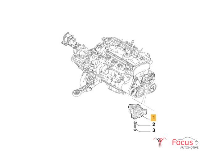 Engine mount from a Fiat Ducato (250) 2.3 D 130 Multijet Minibus Extralongo 2016
