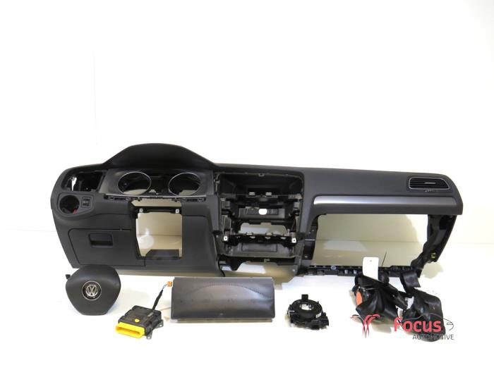 Juego y módulo de airbag de un Volkswagen Golf VII (AUA) 1.2 TSI BlueMotion 16V 2013