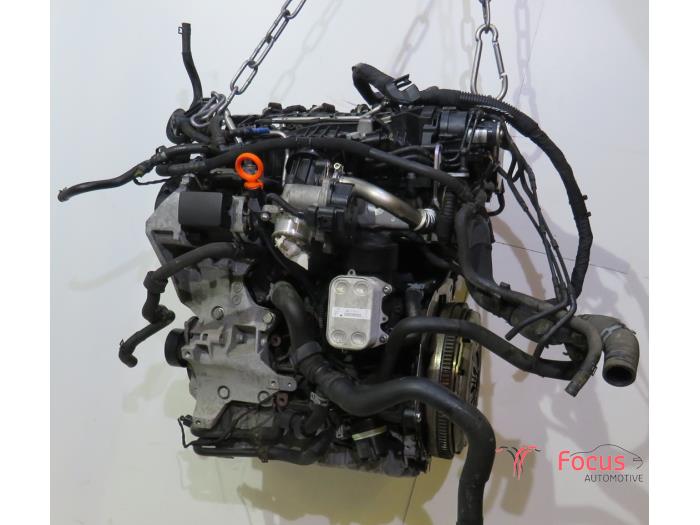 Motor van een Volkswagen Polo V (6R) 1.6 TDI 16V 90 2010
