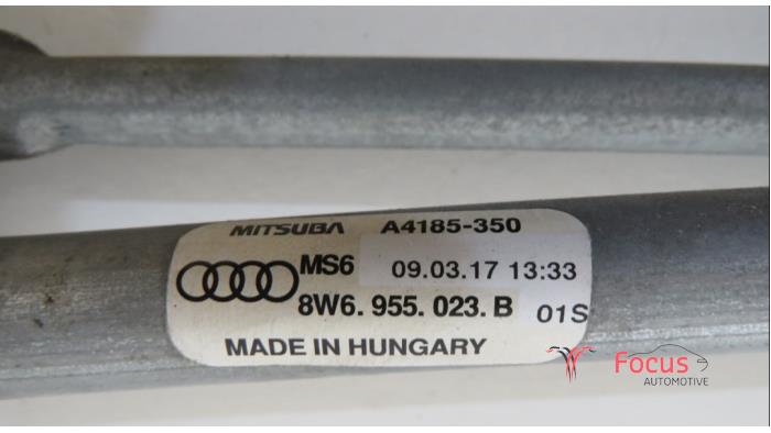 Mecanismo y motor de limpiaparabrisas de un Audi A5 Sportback (F5A/F5F) 2.0 TFSI Ultra 16V 2017